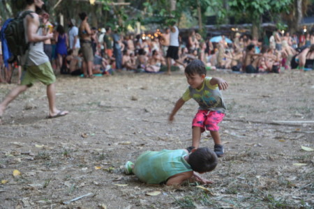 Children playing at Envision - photo by Jon Haloossim